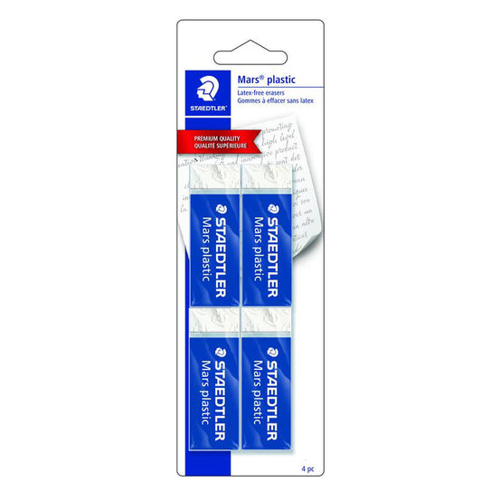 Staedtler Plastic Eraser, 4 Count