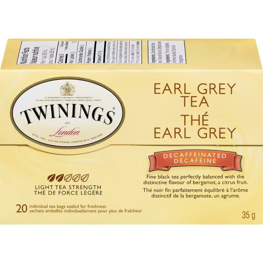 Twinings Earl Grey (Defac) Tea - 20 Bags