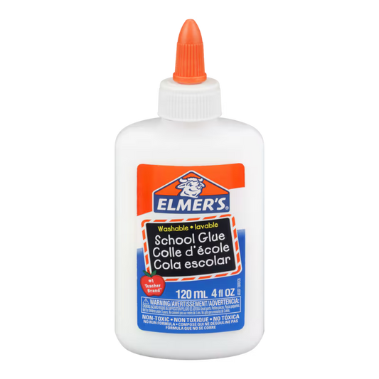 Elmer’s Washable School Glue, 120mL, 1 Count