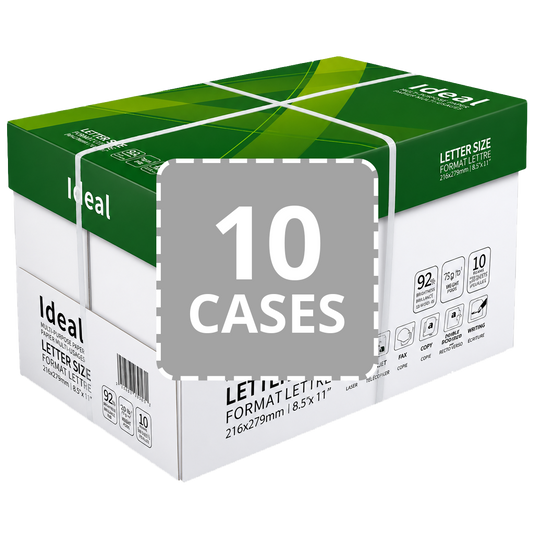 Ideal Economy Letter Size Print Paper - Best Value (10 Cases)