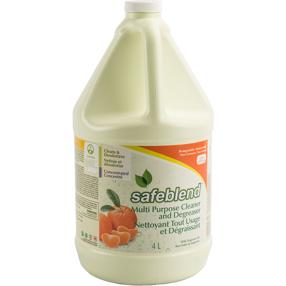Safeblend Multi Purpose Cleaner & Degreaser (Concentrated, Tangerine Oil), 4L