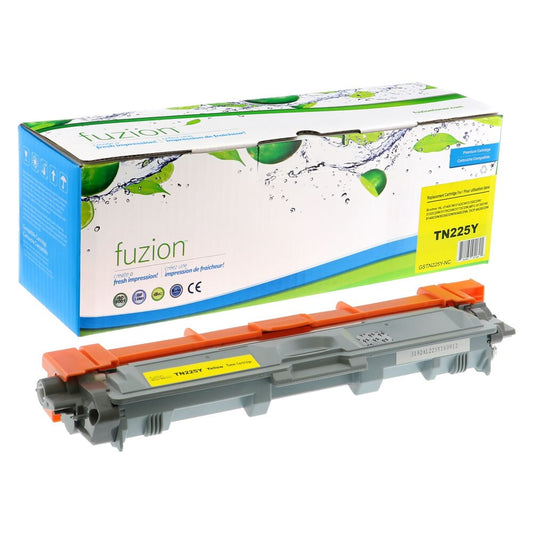Brother TN225Y Compatible Toner, Yellow, ~2,200 Pages
