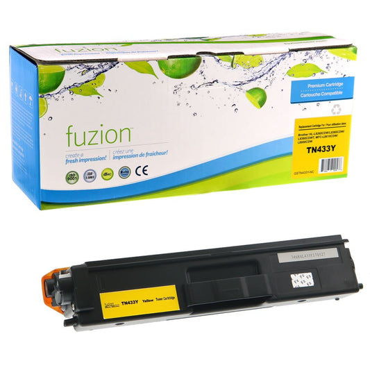 Brother TN433Y Compatible Toner, Yellow, ~4,000 Pages