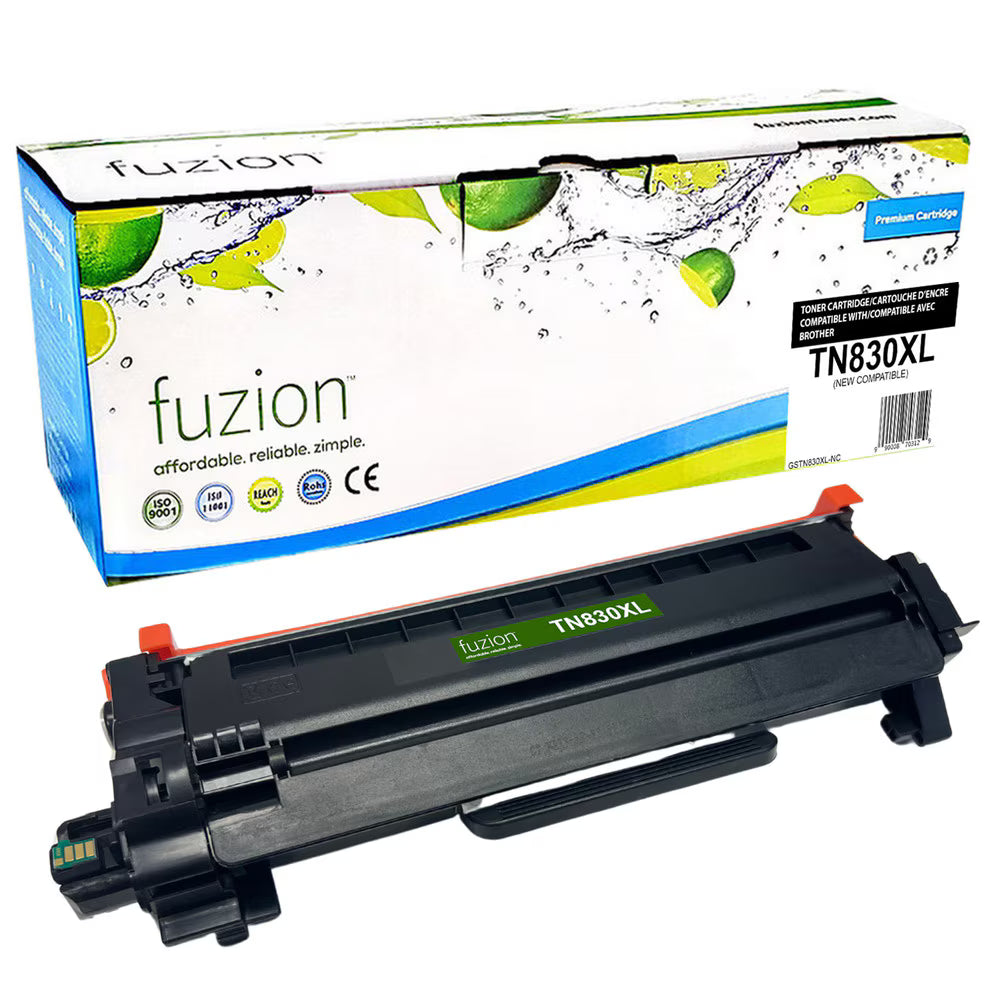 Brother TN830XL Compatible Toner, Black, ~3,000 Pages