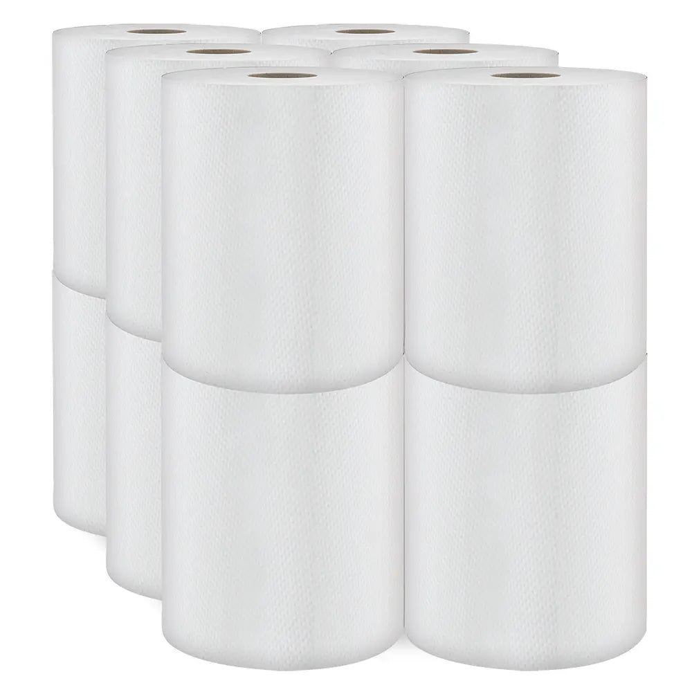 Cascades H060 Roll Paper Towel (1-Ply, White, 600ft), 12 Rolls