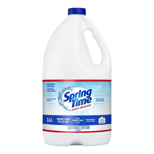 Springtime Bleach (sodium hypochlorite), 3.6L