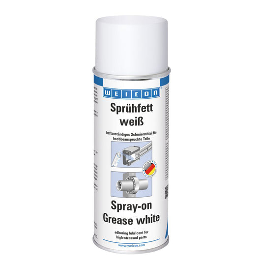 WEICON Spray-on Grease, White, 400mL