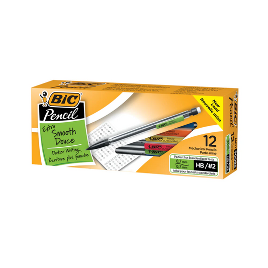 BIC Mechanical HB Pencils (0.7mm), 12 Count
