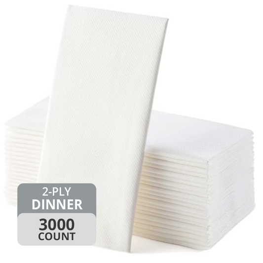 Dinner Napkins (2-Ply, 1/8 Fold), 3000 Napkins