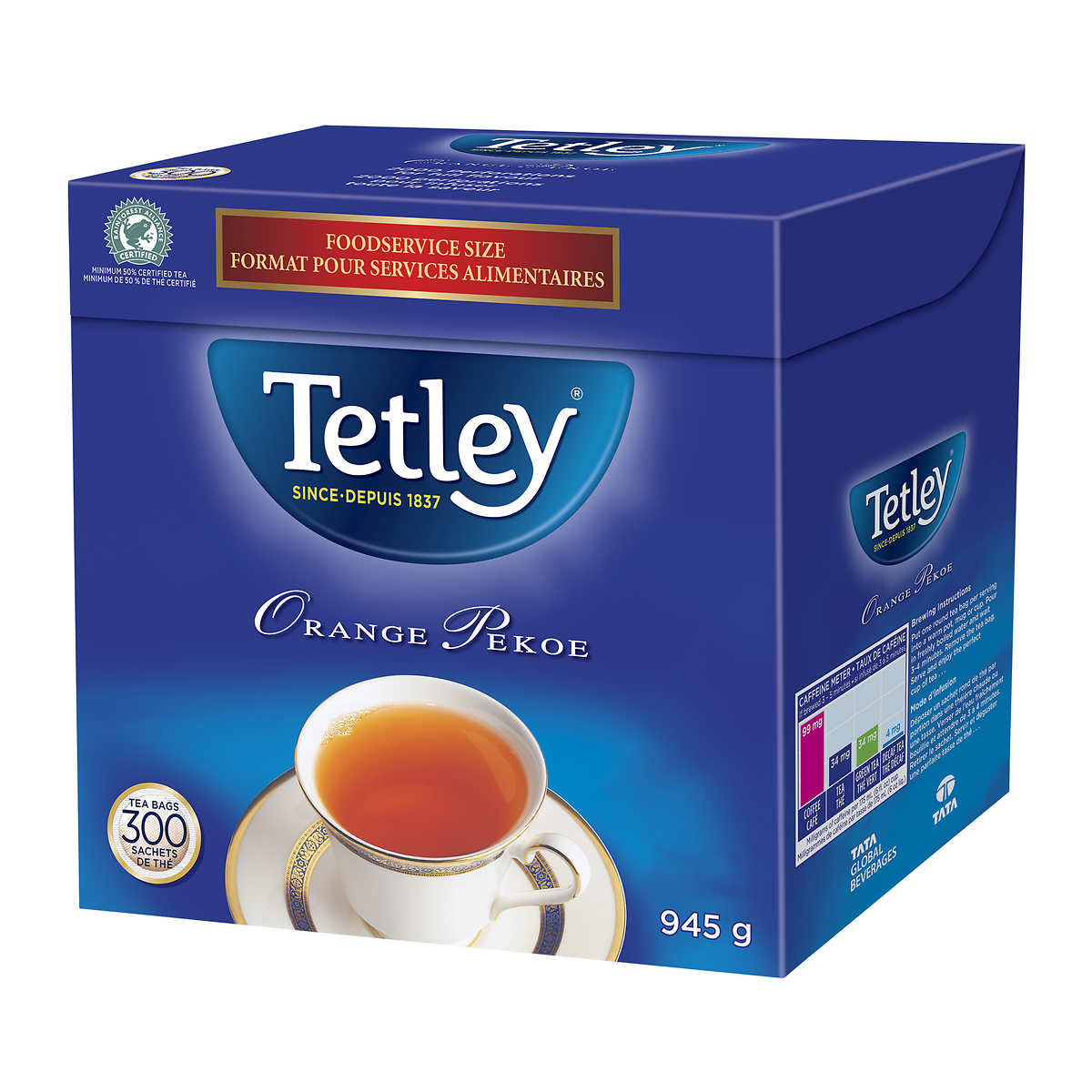 Tetley Orange Pekoe Tea, 300 Count