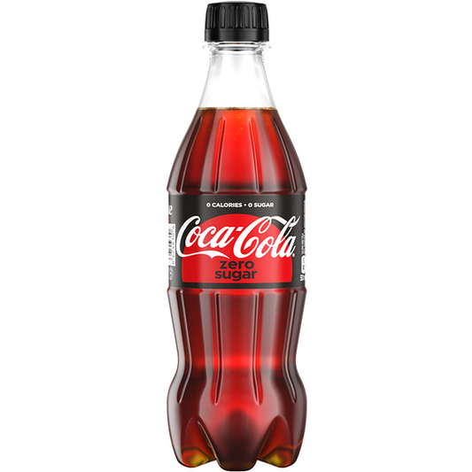 Coca-Cola Zero Bottles, 500mL - 24 Count