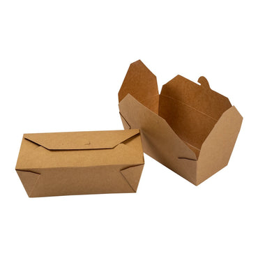 Paper Take-Out Container (Natural #9, 1650mL/55oz), 200 Count