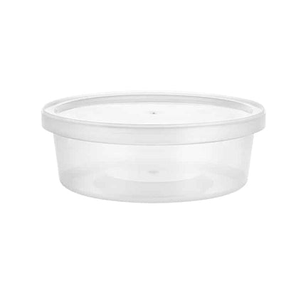 Deli PP Container & Lid (8oz, Heavy), 240 Count