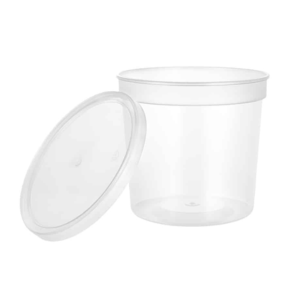 Deli PP Container & Lid (24oz, Heavy), 240 Count