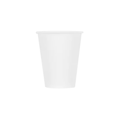 Premium Coffee Cup (8oz Squat, Single-Wall, White), 1000 Count