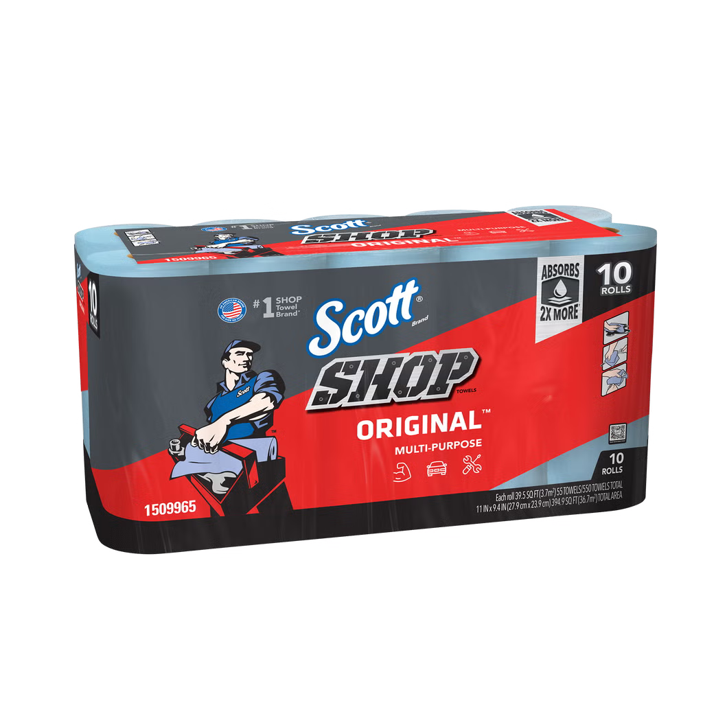 Scott Original Shop Towels, 55 Sheets, 10 Rolls