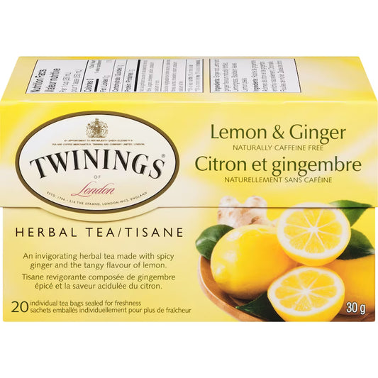 Twinings Lemon Ginger Tea - 20 Bags