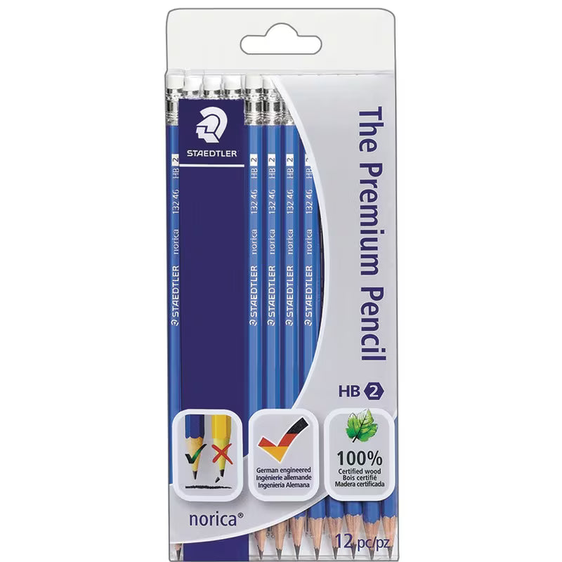 Staedtler norica The Premium Pencil Woodcased Pencils (#2 HB), 12 Count