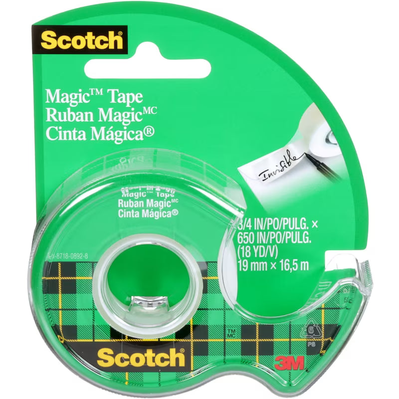 Scotch Magic Tape (3/4 in x 18yd), 1 Count