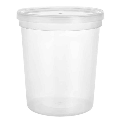 Deli PP Container & Lid (32oz, Heavy), 240 Count
