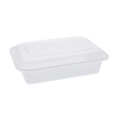 Rectangular PP Container & Lid (38oz, Premium), 150 Count