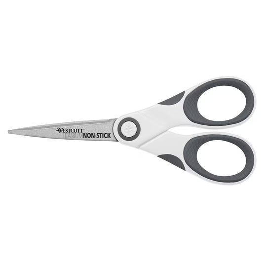 Westcott 5" Titanium Bonded Non-Stick Scissors, 1 Count