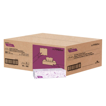 Cascades F950 Facial Tissue (2-Ply, 100 Sheets), 30 Boxes