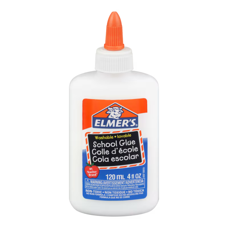 Elmer’s Washable School Glue, 120mL, 1 Count