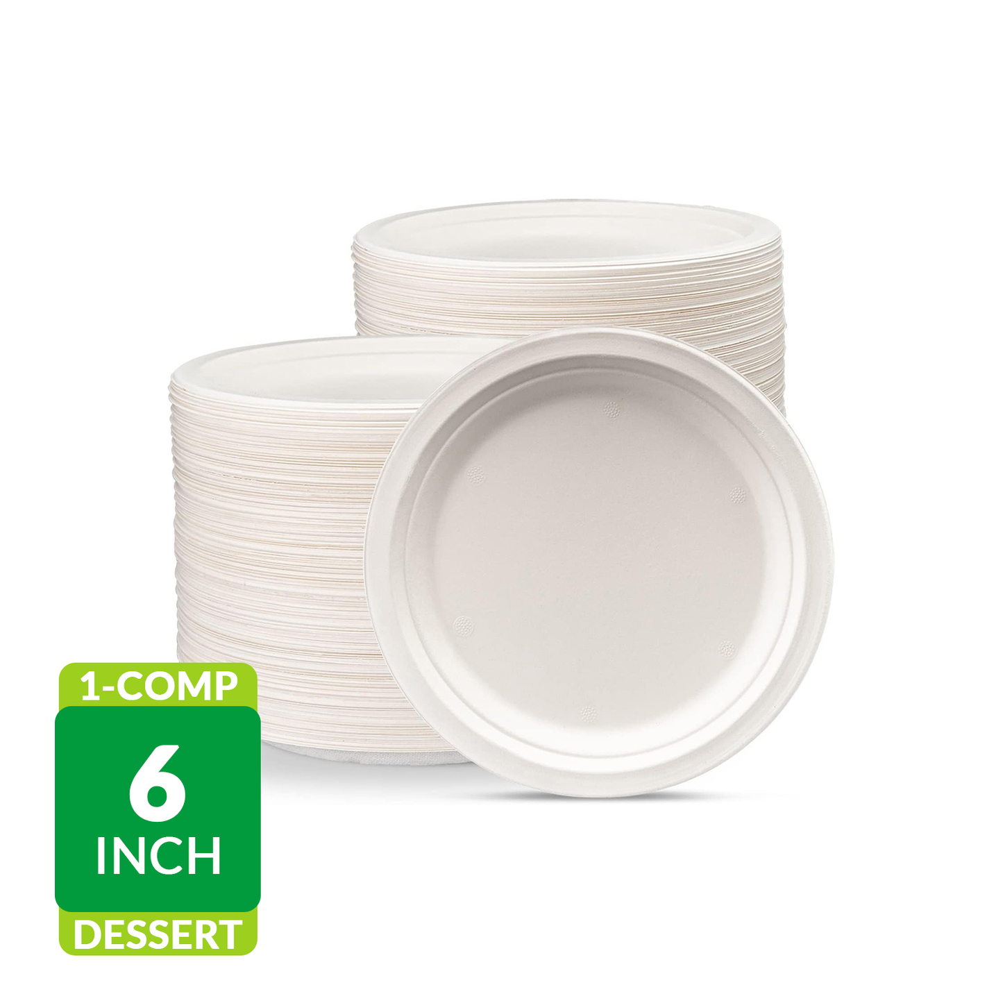 Fiber Paper Plate 6in 1-Comp