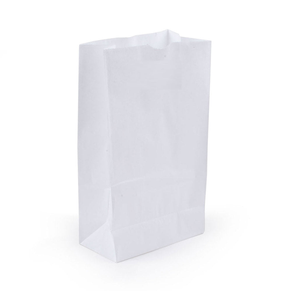 Kraft Paper Bags Bleached #5 - 500 Bundle