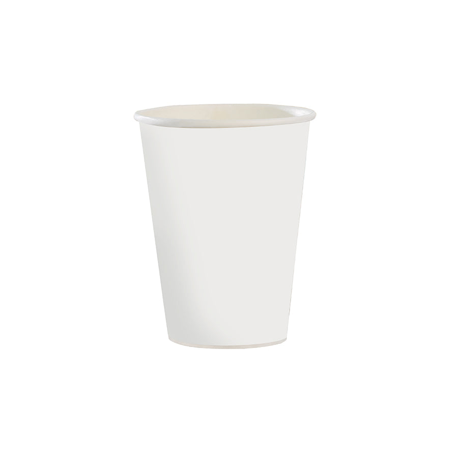 Premium Coffee Cup (8oz Squat, Single-Wall, White), 1000 Count