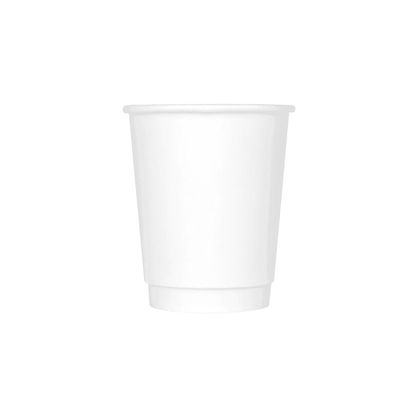 Insulated Paper Cup (8oz, Double-Wall, White), 500 Count