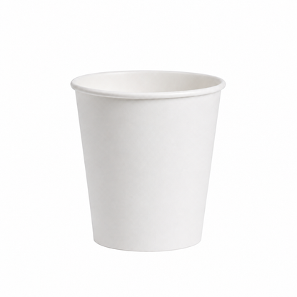 Premium Coffee Cup (8oz Squat, Single-Wall, White), 1000 Count