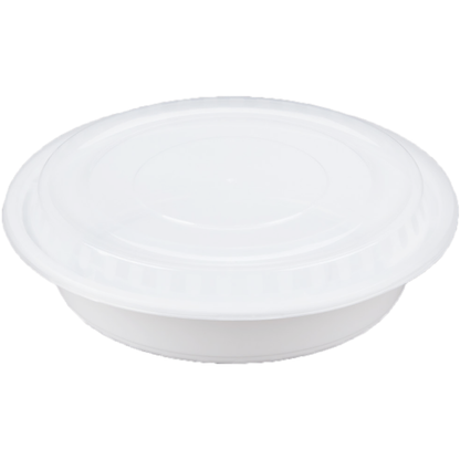 Round 9in PP Container & Lid (48oz, Premium), 150 Count