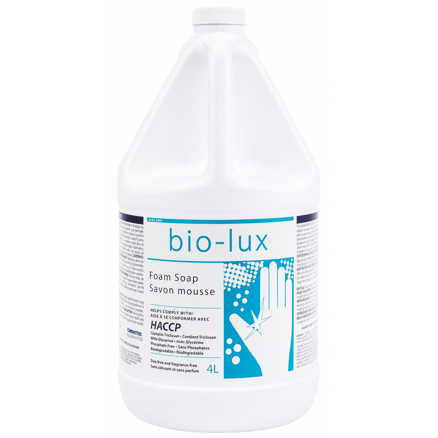 Bio-Lux Foaming Soap (Antimicrobial, Aloe Vera, Unscent), 4L
