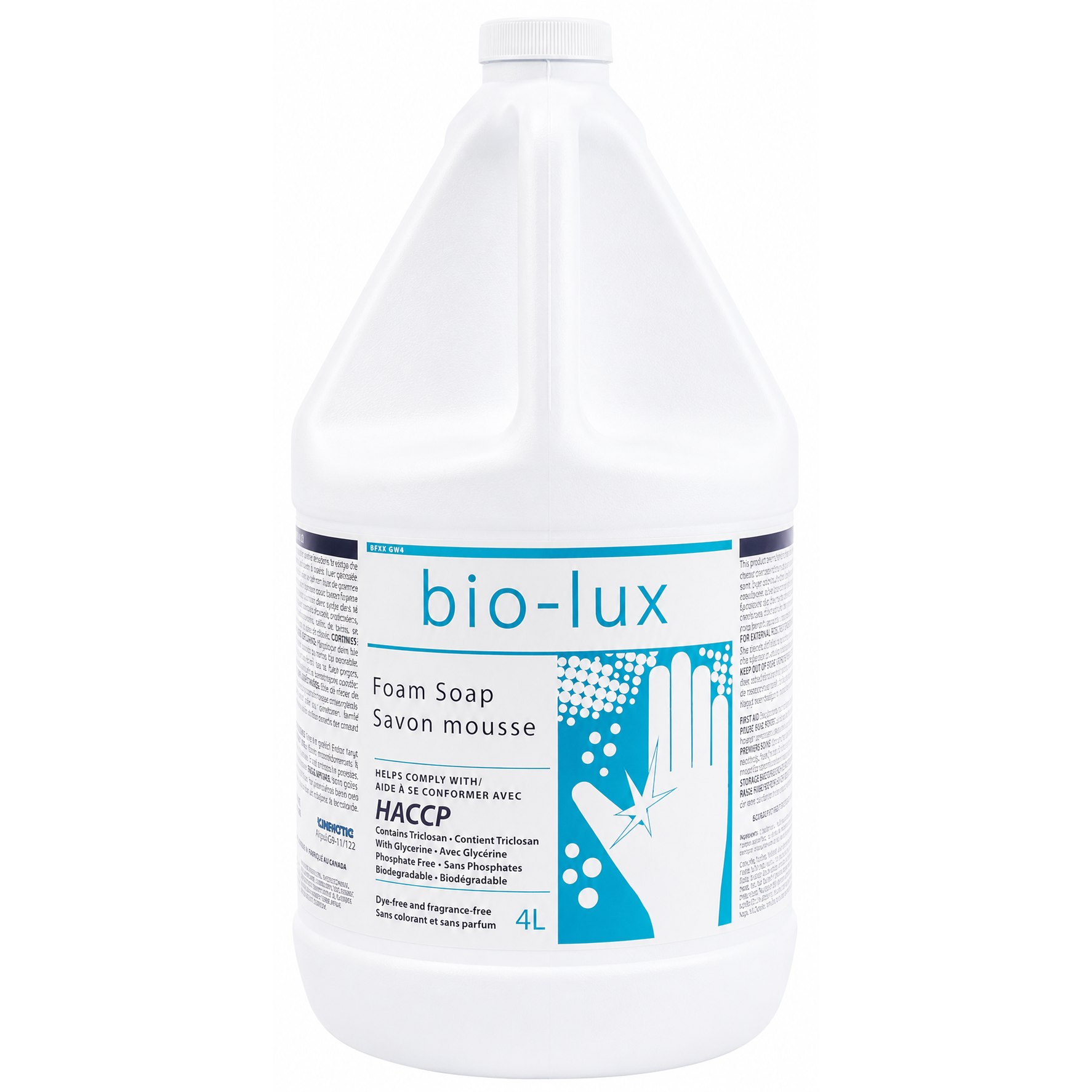 Bio-Lux Foaming Soap (Antimicrobial, Aloe Vera, Unscent), 4L