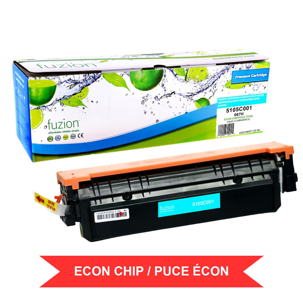 Canon 5105C001 (067H) Compatible Toner, Cyan, ~2,350 Pages