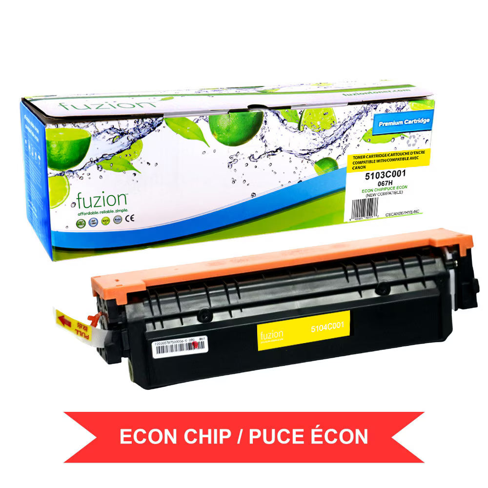 Canon 5103C001 (067H) Compatible Toner, Yellow, ~2,350 Pages