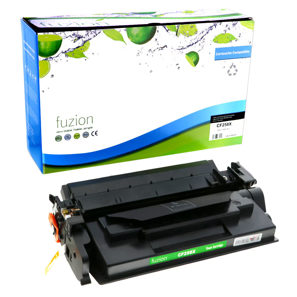 HP CF258X (58X) Compatible Toner, Black, ~10,000 Pages