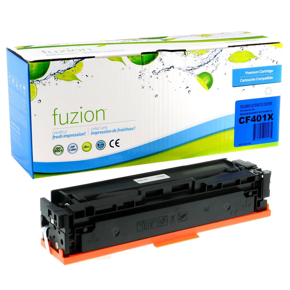HP CF401X (201X) Compatible Toner, Cyan, ~2,300 Pages