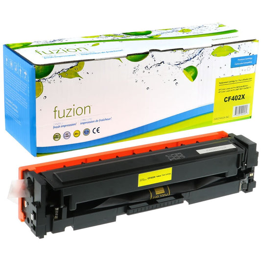 HP CF402X (201X) Compatible Toner, Yellow, ~2,300 Pages