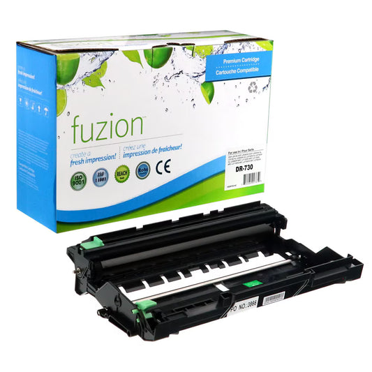 Brother DR730 Drum Unit, Black, ~12,000 Pages