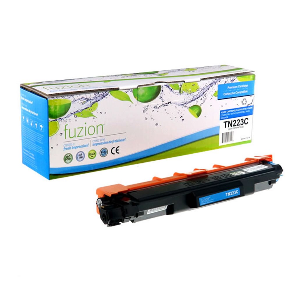 Brother TN223C Compatible Toner, Cyan, ~1,300 Pages