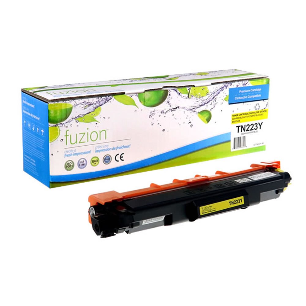 Brother TN223Y Compatible Toner, Yellow, ~1,300 Pages