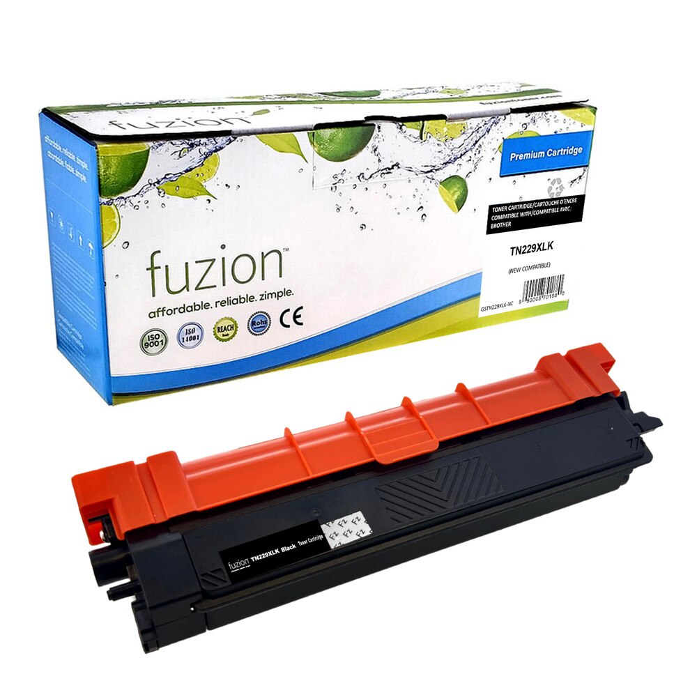 Brother TN229XLK Compatible Toner, Black, ~3,000 Pages