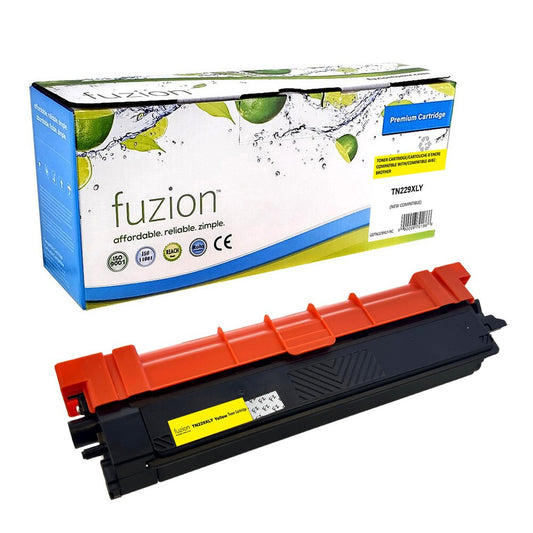 Brother TN229XLY Compatible Toner, Yellow, ~2,300 Pages