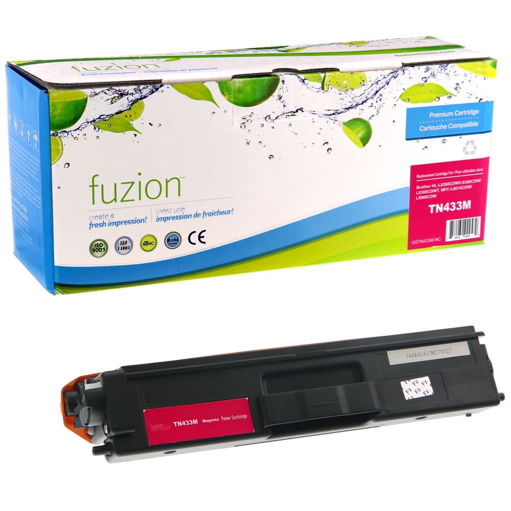 Brother TN433M Compatible Toner, Magenta, ~4,000 Pages