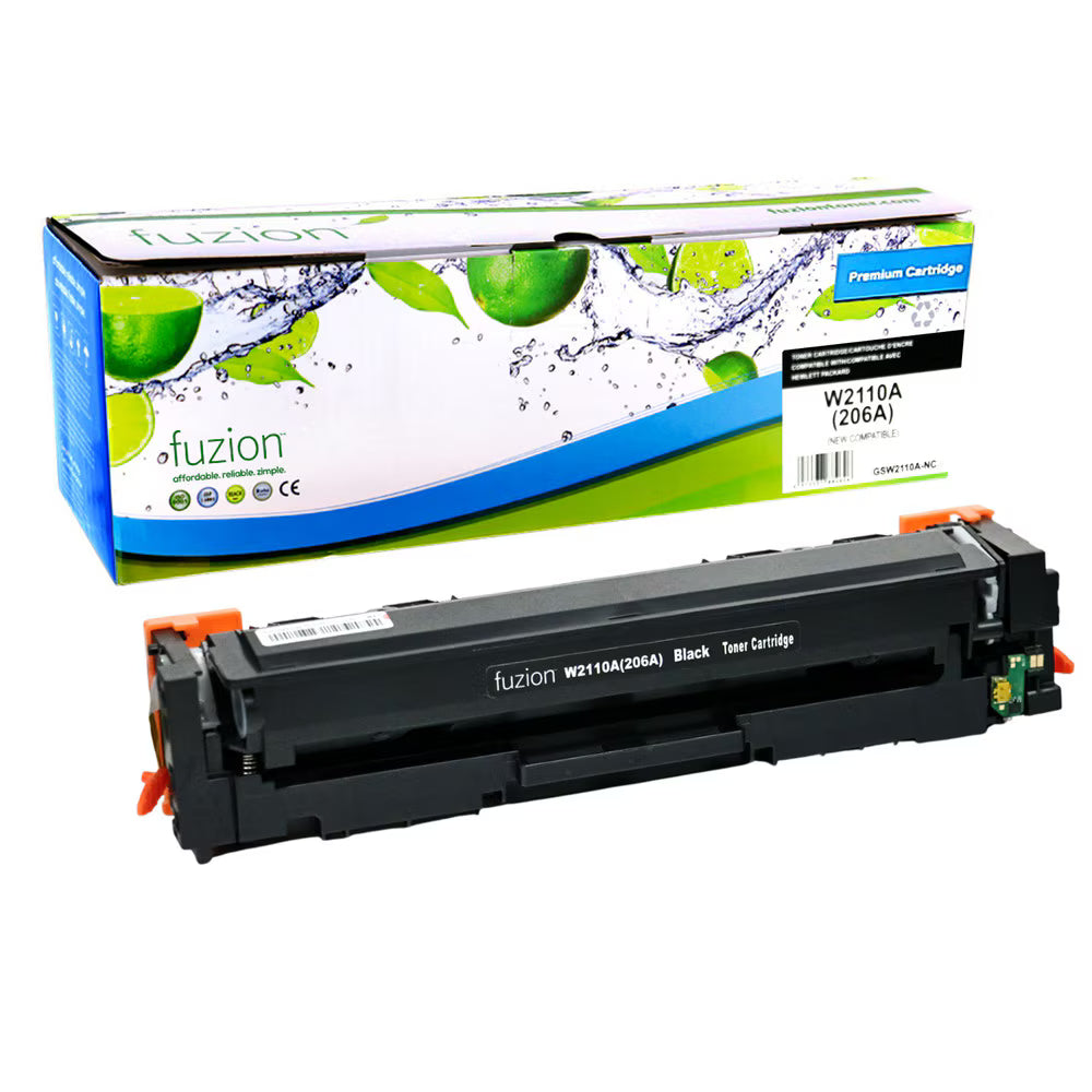 HP W2110A (206A) Compatible Toner, Black, ~1,350 Pages