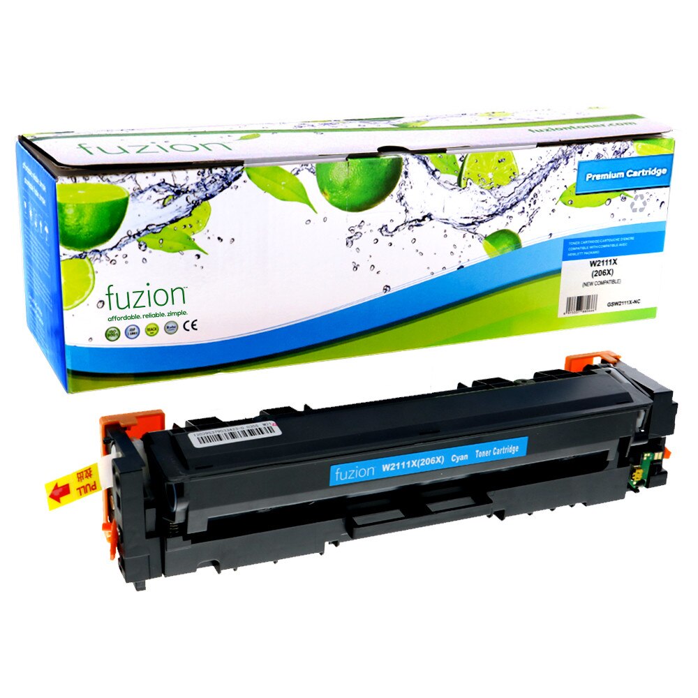 HP W2111X (206X) Compatible Toner, Cyan, ~2,450 Pages