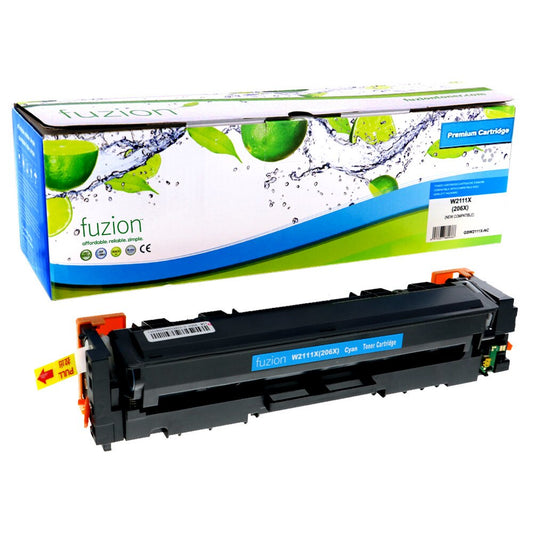 HP W2111X (206X) Compatible Toner, Cyan, ~2,450 Pages